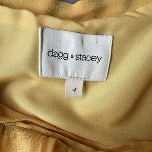 Dagg & Stacey yellow silk skirt (size 4)